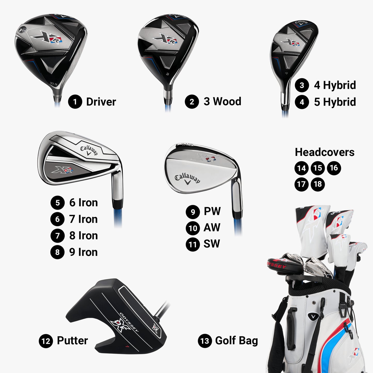 Callaway Men's XR 13-Piece Complete Set