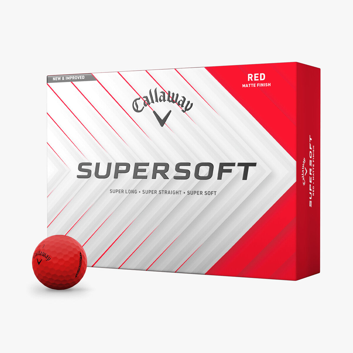 Callaway Supersoft Matte Red Golf Balls