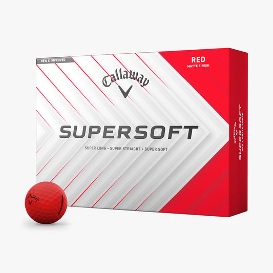 Callaway Supersoft Matte Red Golf Balls