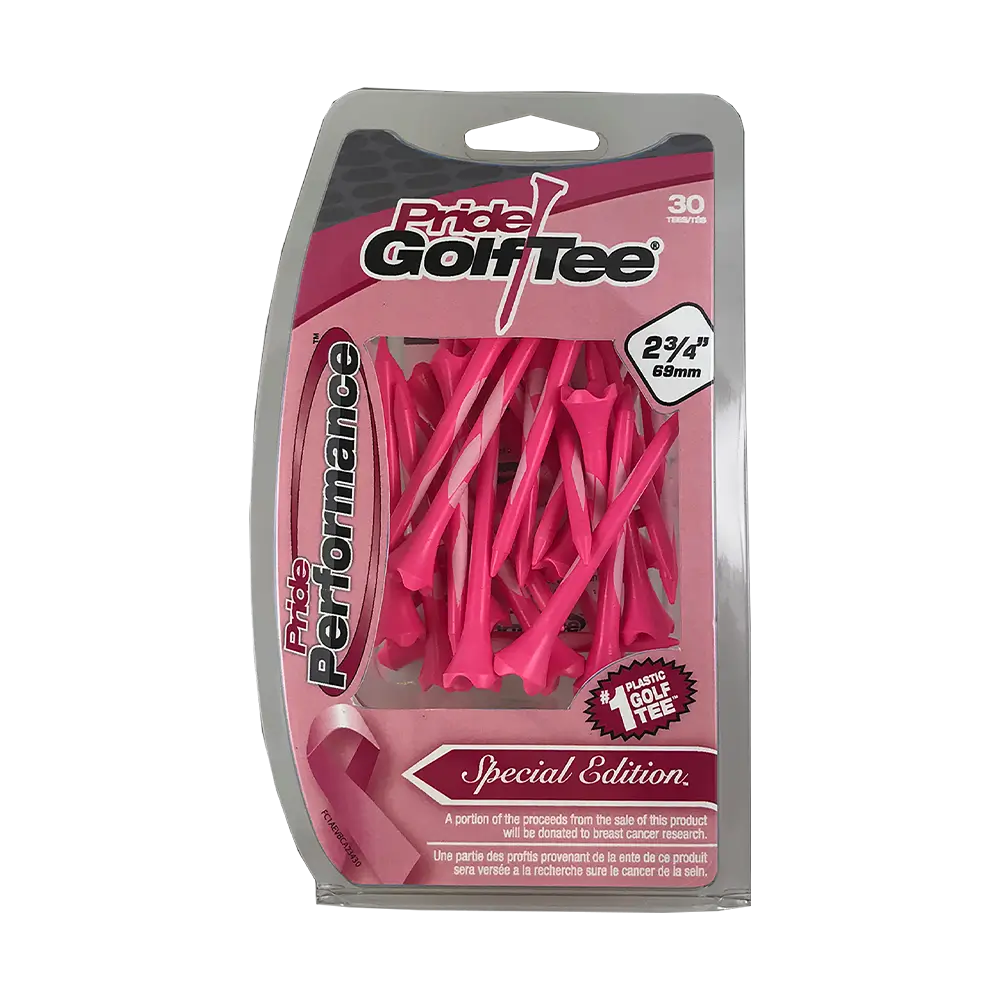 Pride Performance Breast Cancer Awareness Plastic Golf Tees