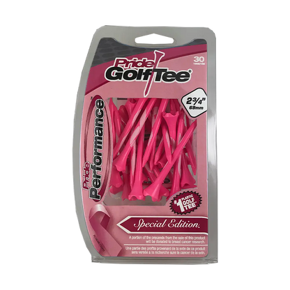 Pride Performance Breast Cancer Awareness Plastic Golf Tees