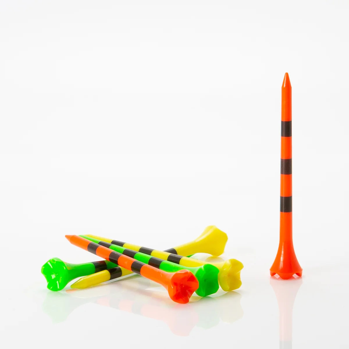 Pride Performance Striped Multi-Color Plastic Golf Tees