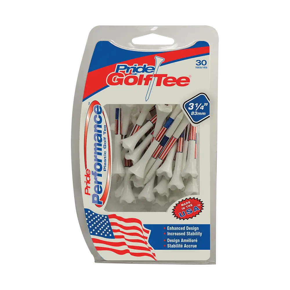 Pride Performance USA Plastic Golf Tees