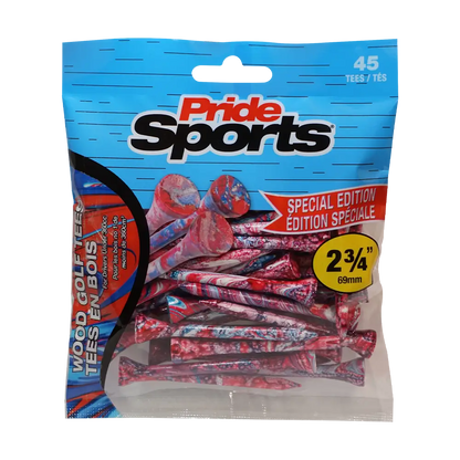 Pride Sports Splatter Blue/Red Golf Tees