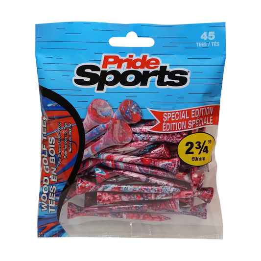 Pride Sports Splatter Blue/Red Golf Tees