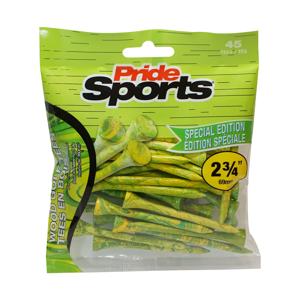 Pride Sports Splatter Green/Yellow Golf Tees