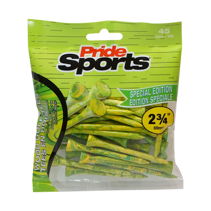 Pride Sports Splatter Green/Yellow Golf Tees