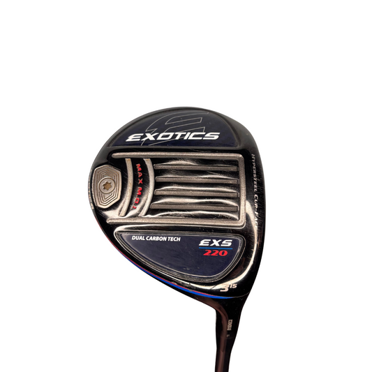 Tour Edge EXS 220 3(15°) Fairway Wood (RH, Ventus Silver 5 Regular Flex, Pre-Owned)